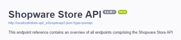 Shopware Store API