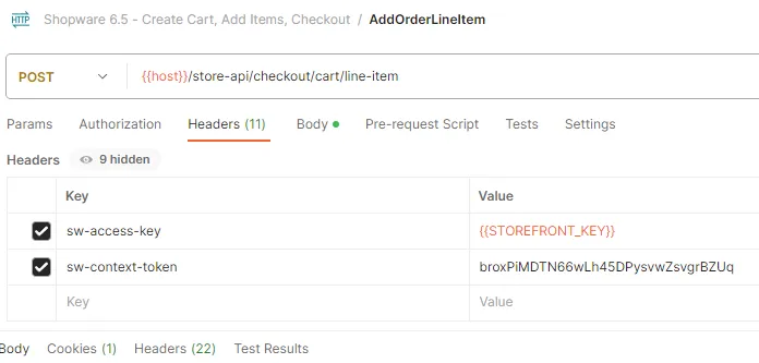 Add product to cart.