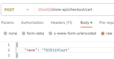 POST/checkout/cart endpoint