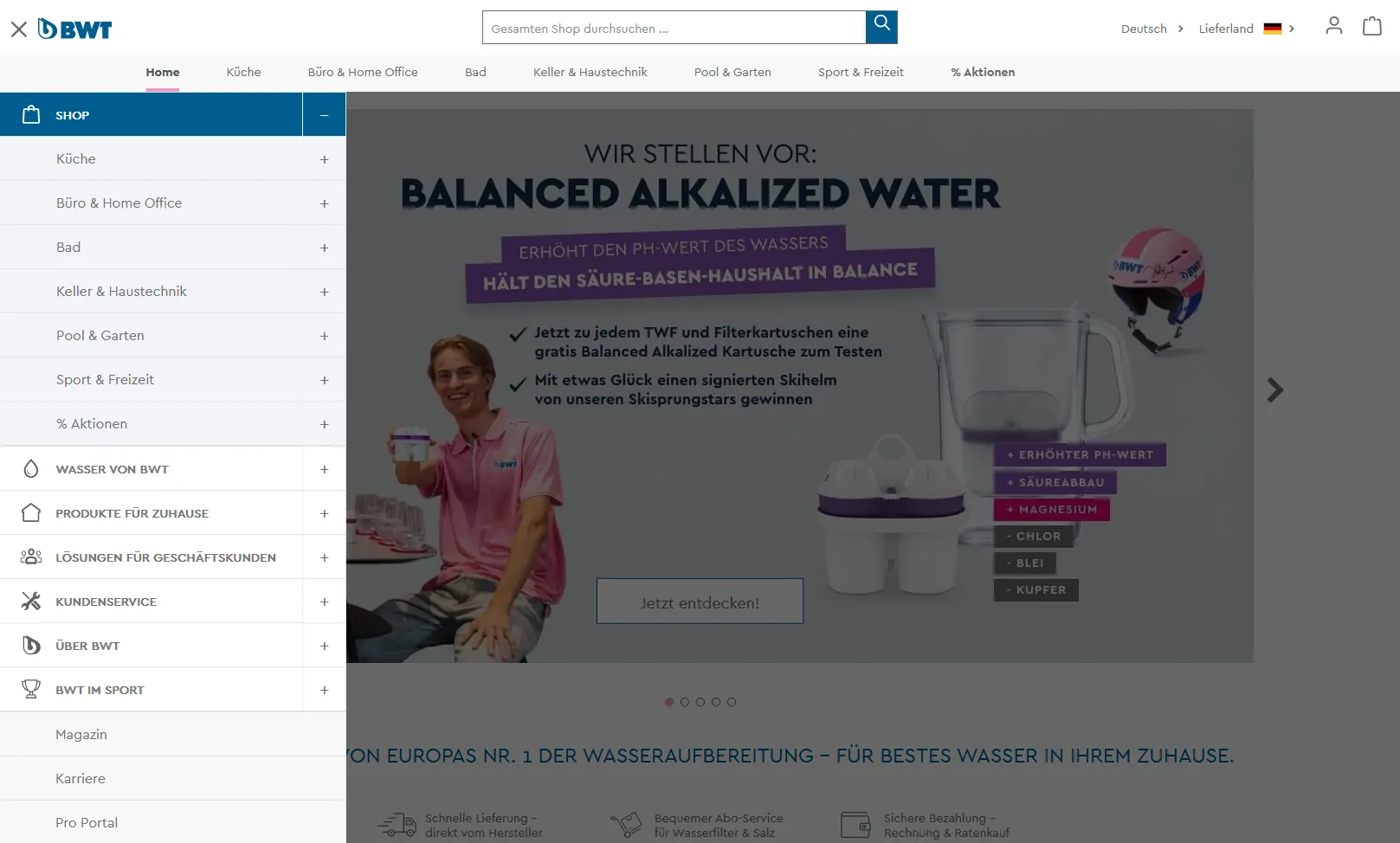 ... und diese aus dem Shopware 6 Shop